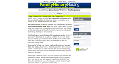 Desktop Screenshot of familyhistoryhosting.com