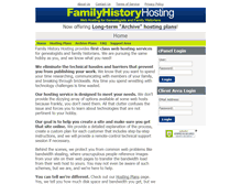 Tablet Screenshot of familyhistoryhosting.com